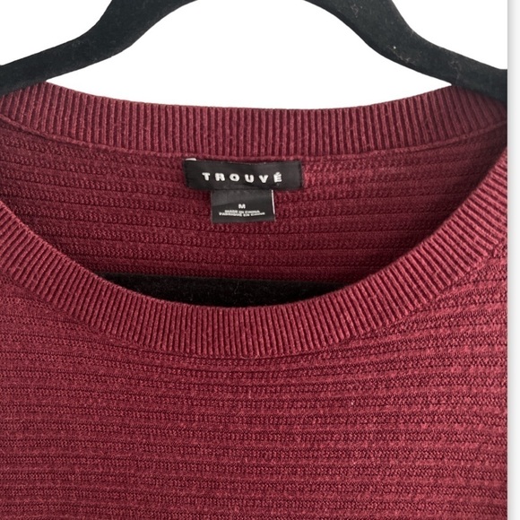 Trouve Ribbed Sweater With Side Zippers - Picture 3 of 9